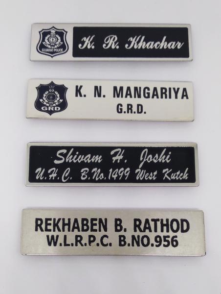 Police Steel Nameplate