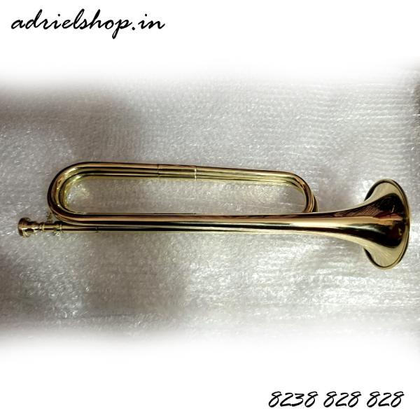 Trumpet Bugle Cavalry Trumpet Marching Bugle Mini Brass Instrument Portable Lightweight Brass For Beginner